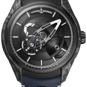 Ulysse Nardin Herrklocka 2303-270-1-CARB Freak X Svart/Läder Ø43 mm