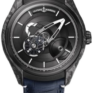 Ulysse Nardin Herrklocka 2303-270-CARB Freak X Svart/Läder Ø43 mm