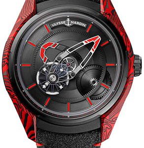 Ulysse Nardin Herrklocka 2303-270-MAGMA-BQ Freak X Svart/Läder Ø43