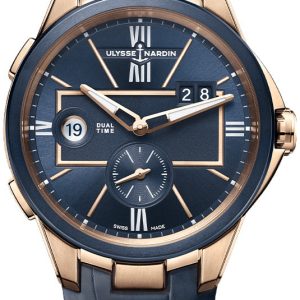 Ulysse Nardin Herrklocka 242-20-43 Blast Blå/Läder Ø42 mm