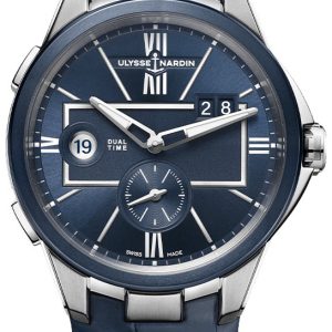 Ulysse Nardin Herrklocka 243-20-43 Blast Blå/Läder Ø42 mm