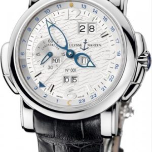 Ulysse Nardin Herrklocka 320-60-60 Complicated Silverfärgad/Läder