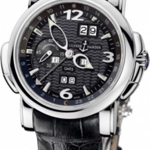 Ulysse Nardin Herrklocka 320-60-62 Complicated Svart/Läder Ø42 mm