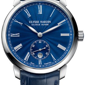 Ulysse Nardin Herrklocka 3203-136-2-E3 Classico Blå/Läder Ø40 mm