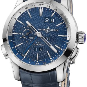 Ulysse Nardin Herrklocka 329-10-93-BQ Perpetual Calendar Blå/Läder