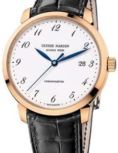 Ulysse Nardin Herrklocka 8152-111-2-5GF Classico Vit/Läder Ø40 mm