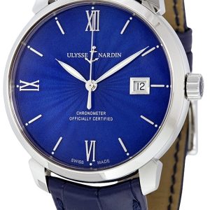 Ulysse Nardin Herrklocka 8153-111-2-E3 Classico Blå/Läder Ø40 mm