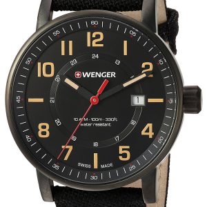 Wenger 99999 Herrklocka 01.0341.110 Svart/Läder Ø43 mm