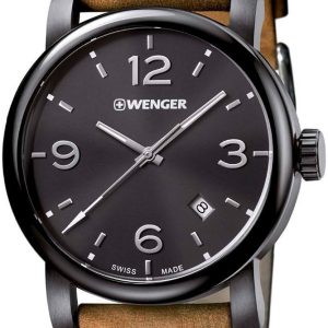 Wenger 99999 Herrklocka 01.1041.129 Svart/Läder Ø41 mm