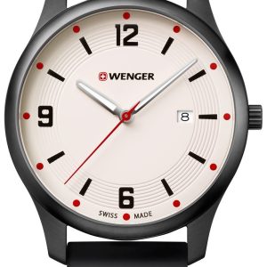 Wenger 99999 Herrklocka 01.1441.123 Antikvit/Gummi Ø43 mm