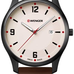 Wenger 99999 Herrklocka 01.1441.124 Beige/Gummi Ø43 mm