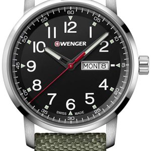 Wenger 99999 Herrklocka 01.1541.109 Svart/Läder Ø42 mm