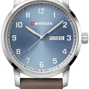 Wenger 99999 Herrklocka 01.1541.118 Blå/Läder Ø42 mm