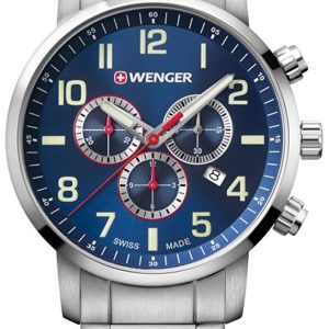 Wenger 99999 Herrklocka 01.1543.101 Blå/Stål Ø44 mm