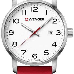 Wenger 99999 Herrklocka 01.1641.105 Vit/Gummi Ø42 mm