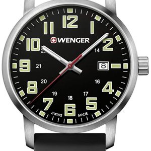 Wenger 99999 Herrklocka 01.1641.110 Svart/Gummi Ø42 mm