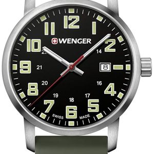 Wenger 99999 Herrklocka 01.1641.112 Svart/Gummi Ø42 mm