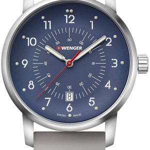 Wenger 99999 Herrklocka 01.1641.119 Blå/Gummi Ø42 mm