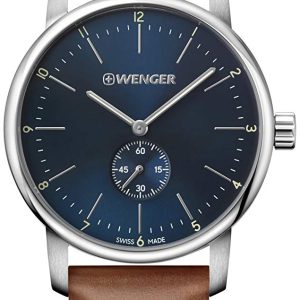 Wenger 99999 Herrklocka 01.1741.103 Blå/Läder Ø42 mm