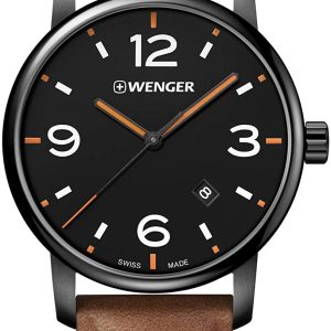 Wenger 99999 Herrklocka 01.1741.134 Svart/Läder Ø42 mm