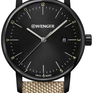 Wenger 99999 Herrklocka 01.1741.138 Svart/Läder Ø42 mm