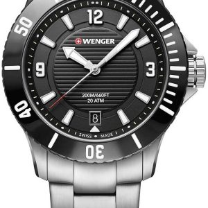 Wenger Damklocka 01.0621.109 Svart/Stål Ø36 mm