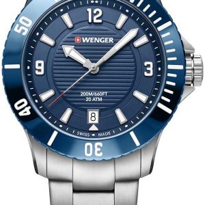 Wenger Damklocka 01.0621.111 Blå/Stål Ø36 mm