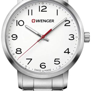 Wenger Damklocka 01.1621.104 Vit/Stål Ø35 mm