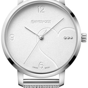 Wenger Damklocka 01.1731.108 Silverfärgad/Stål Ø38 mm