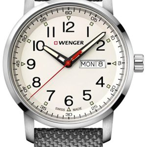 Wenger Herrklocka 01.1541.106 Beige/Textil Ø42 mm