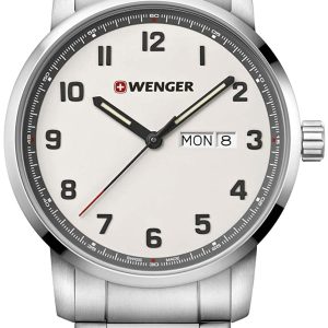 Wenger Herrklocka 01.1541.120 Beige/Stål Ø42 mm