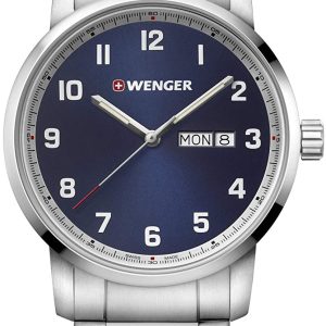 Wenger Herrklocka 01.1541.121 Blå/Stål Ø42 mm