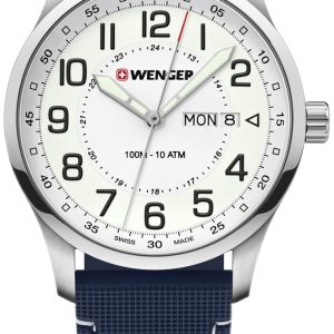 Wenger Herrklocka 01.1541.126 Other Vit/Gummi Ø42 mm