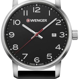 Wenger Herrklocka 01.1641.101 Svart/Gummi Ø42 mm