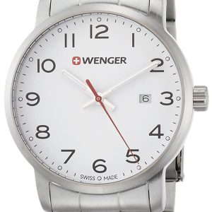 Wenger Herrklocka 01.1641.104 Vit/Stål Ø42 mm