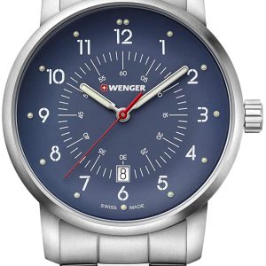 Wenger Herrklocka 01.1641.118 Blå/Stål Ø42 mm