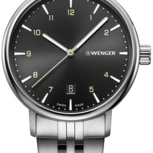 Wenger Herrklocka 01.1731.120 Svart/Stål Ø40 mm