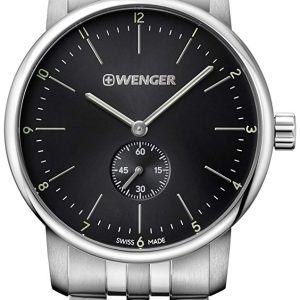 Wenger Herrklocka 01.1741.105 Svart/Stål Ø42 mm