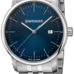 Wenger Herrklocka 01.1741.123 Blå/Stål Ø42 mm