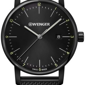 Wenger Herrklocka 01.1741.137 Svart/Stål Ø42 mm