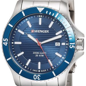 Wenger Seaforce Herrklocka 01.0641.120 Blå/Stål Ø43 mm