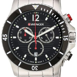 Wenger Seaforce Herrklocka 01.0643.109 Svart/Stål Ø43 mm