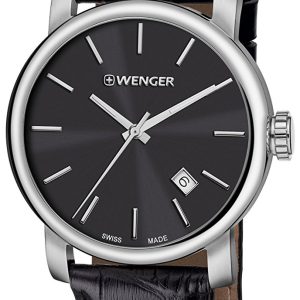 Wenger Urban Classic Herrklocka 01.1041.139 Svart/Läder Ø41 mm