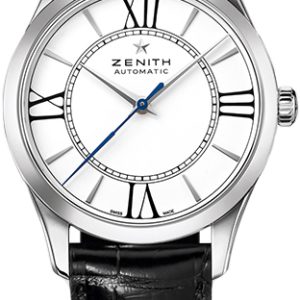 Zenith Damklocka 03.2310.679-38.C714 Heritage Vit/Läder Ø33 mm