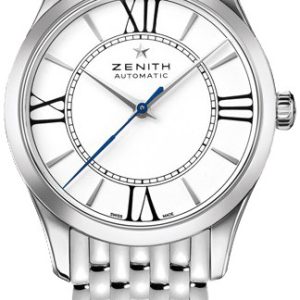 Zenith Damklocka 03.2310.679-38.M2310 Captain Vit/Stål Ø33 mm