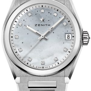 Zenith Damklocka 03.9200.670-03.MI001 Defy Midnight Vit/Stål Ø36 mm