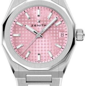 Zenith Damklocka 03.9400.670-18.I001 Defy Skyline Rosa/Stål Ø36 mm