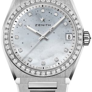 Zenith Damklocka 16.9200.670-03.MI001 Defy Midnight Vit/Stål Ø36 mm