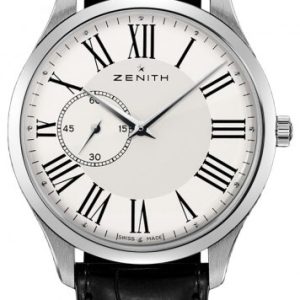 Zenith Herrklocka 03.2010.681-11.C493 Heritage Ultra Thin Vit/Läder