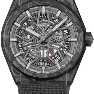 Zenith Herrklocka 10.9000.670-80.R795 Defy Classic Svart/Gummi Ø41 mm